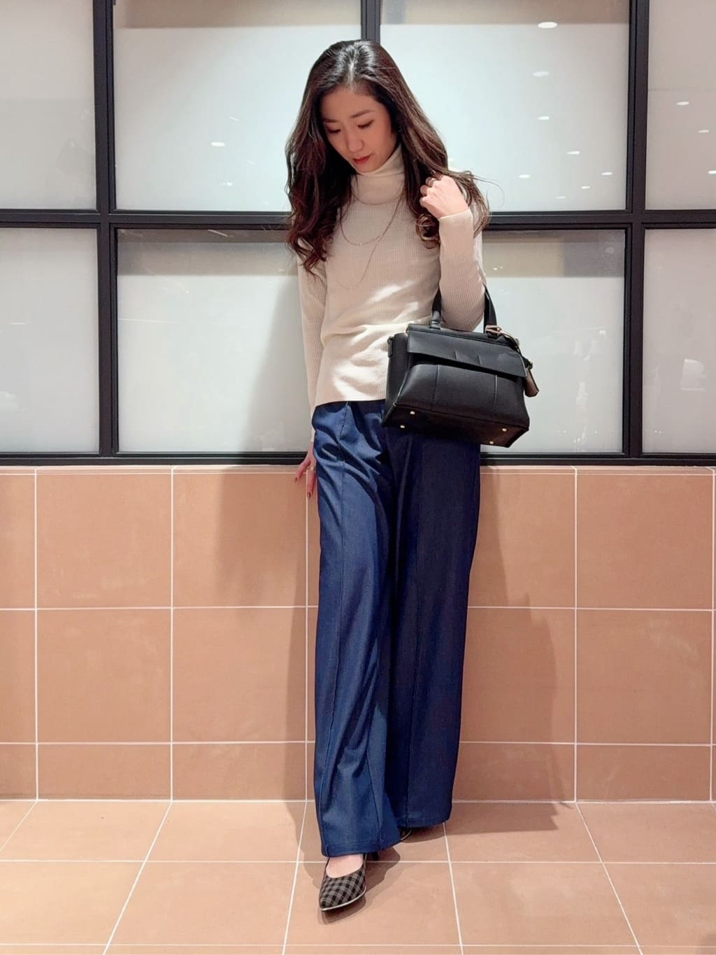 kaoriさんの「ESPERANZA｜ダブルフラップ2WAYハンドバッグ」を使ったコーディネート