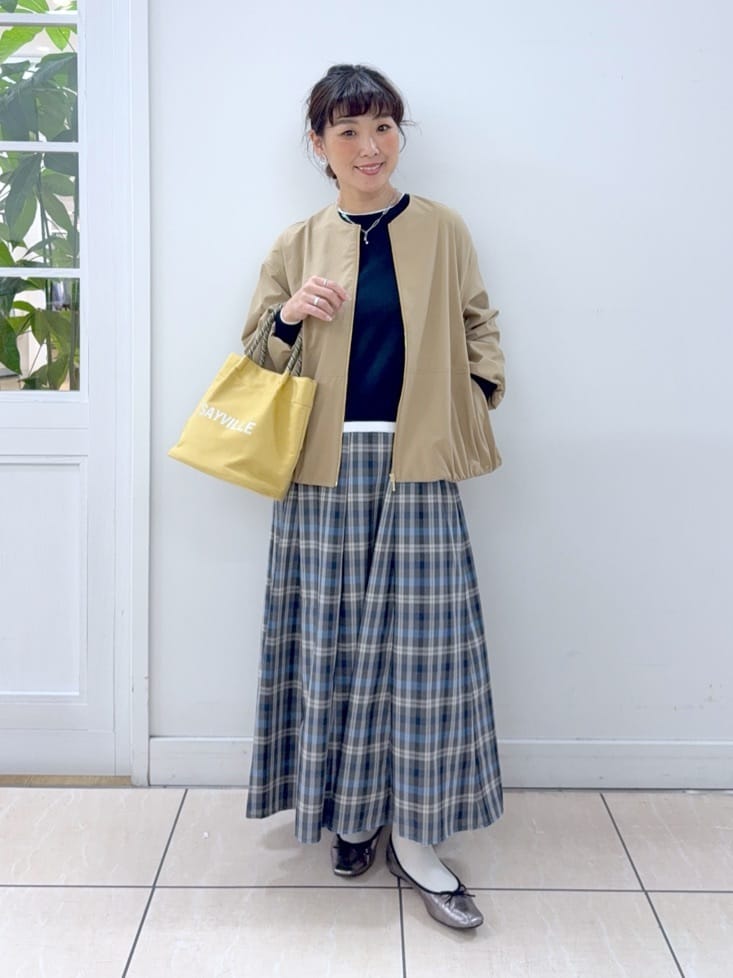 Osawaさんの「Dessin｜【洗える】バイカラーデザインニット」を使ったコーディネート