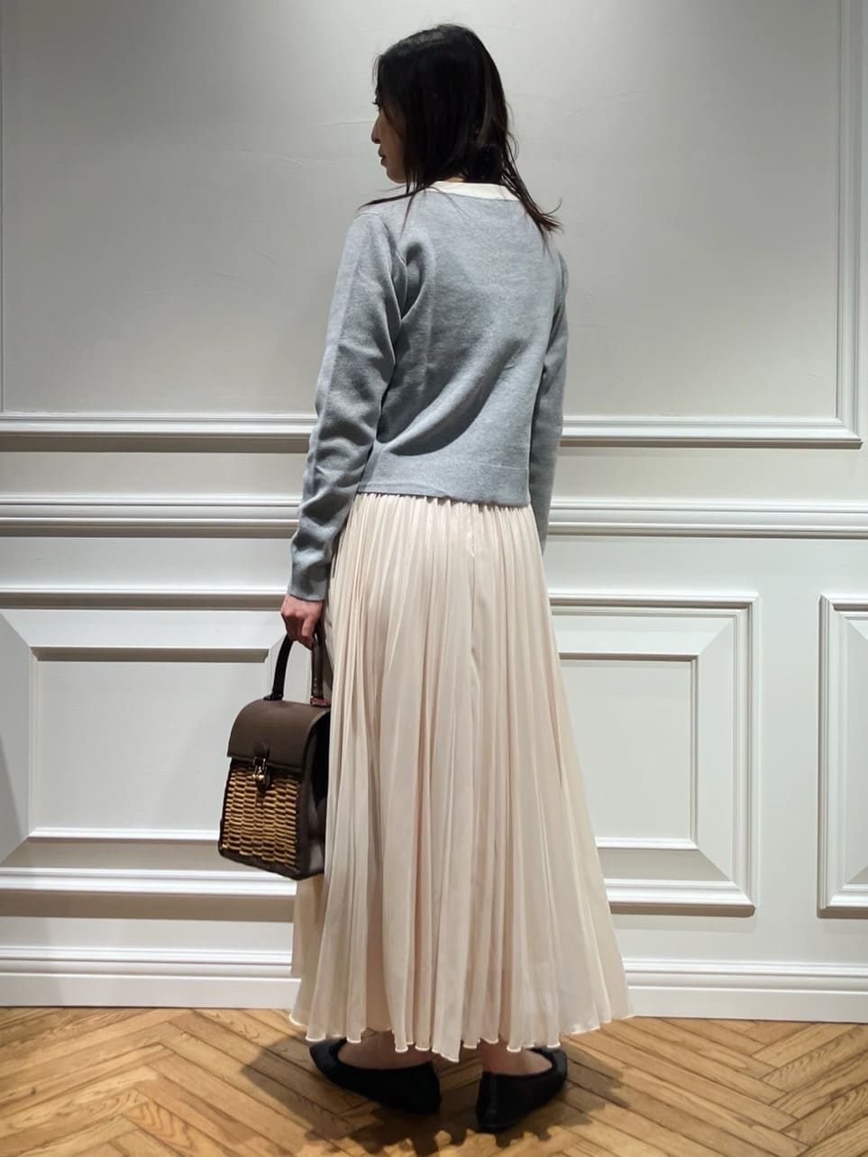 TSUKUIさんの「DRESSTERIOR｜◆ウォッシャブル コットンカシミヤ コンビカーデ」を使ったコーディネート