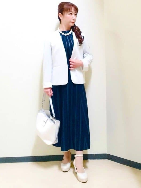 花さんの「Reflect｜【SS-4Lサイズ／UVカット／接触冷感】匠ジャケット／ノーカラー」を使ったコーディネート