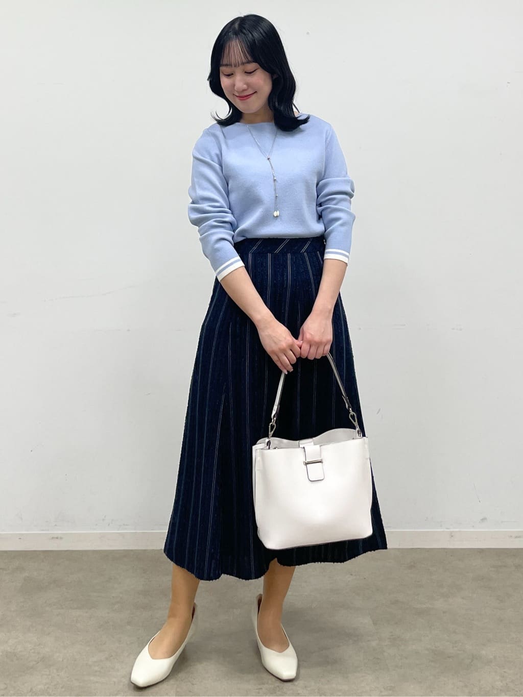 yukariさんの「Reflect｜【セットアップ可】ダブルジャカードニットプルオーバー」を使ったコーディネート