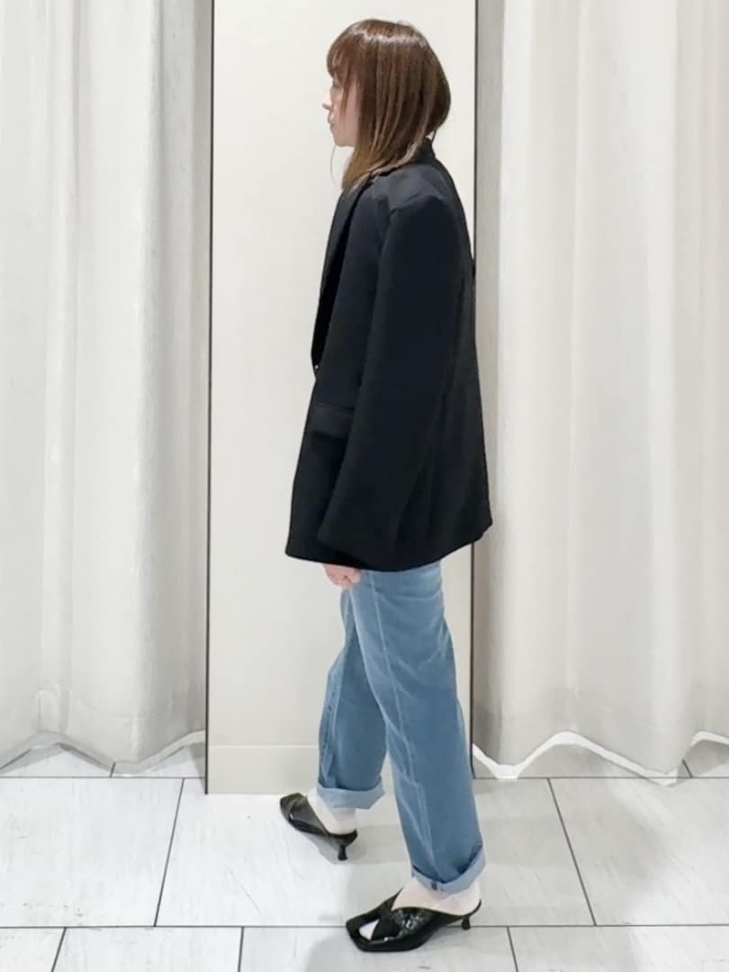 ʏᴜᴋɪᴋᴏさんの「UNTITLED｜◆【洗える/ストレッチ性】ダブルブレストジャケット」を使ったコーディネート