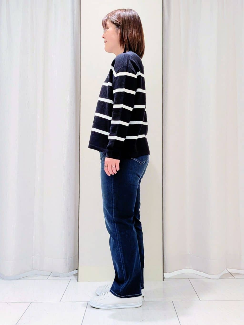 Onumaさんの「UNTITLED｜◆【ゆったり/洗える】クロップドニットプルオーバー」を使ったコーディネート