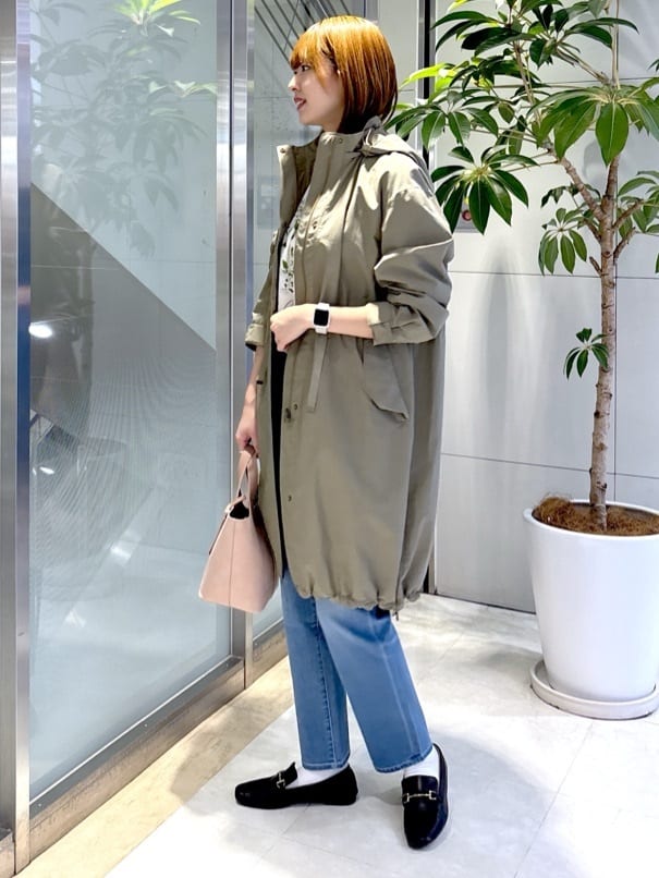 yukaさんの「UNTITLED｜◆【2WAY/洗える/はっ水】グログランモッズコート」を使ったコーディネート