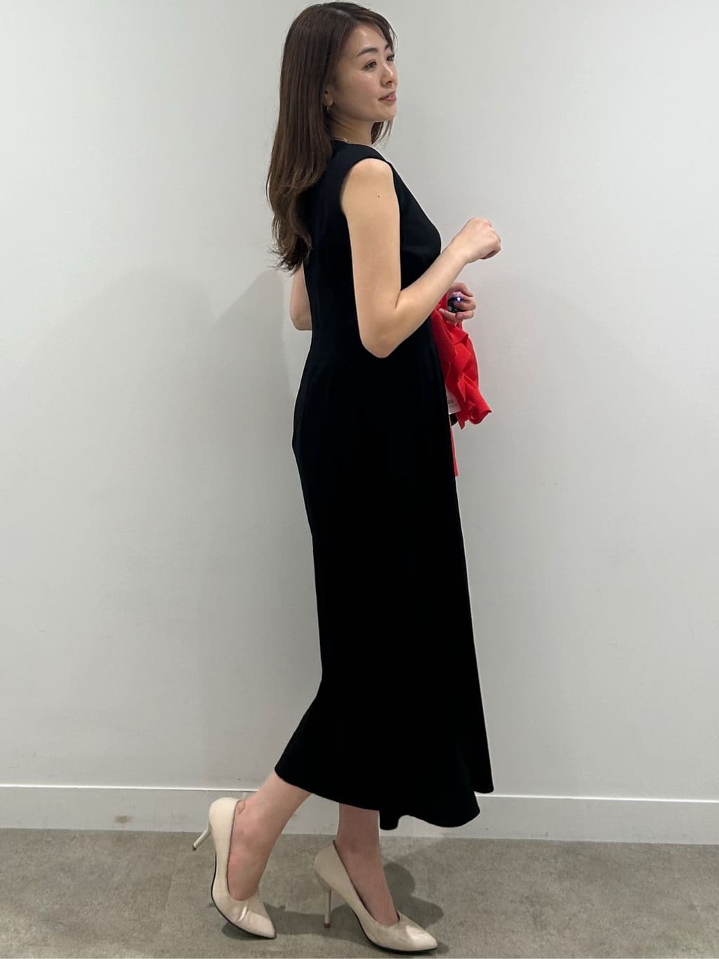 hayaseさんの「COUP DE CHANCE｜【手洗い可／日本製】ノースリーブフレアワンピース」を使ったコーディネート