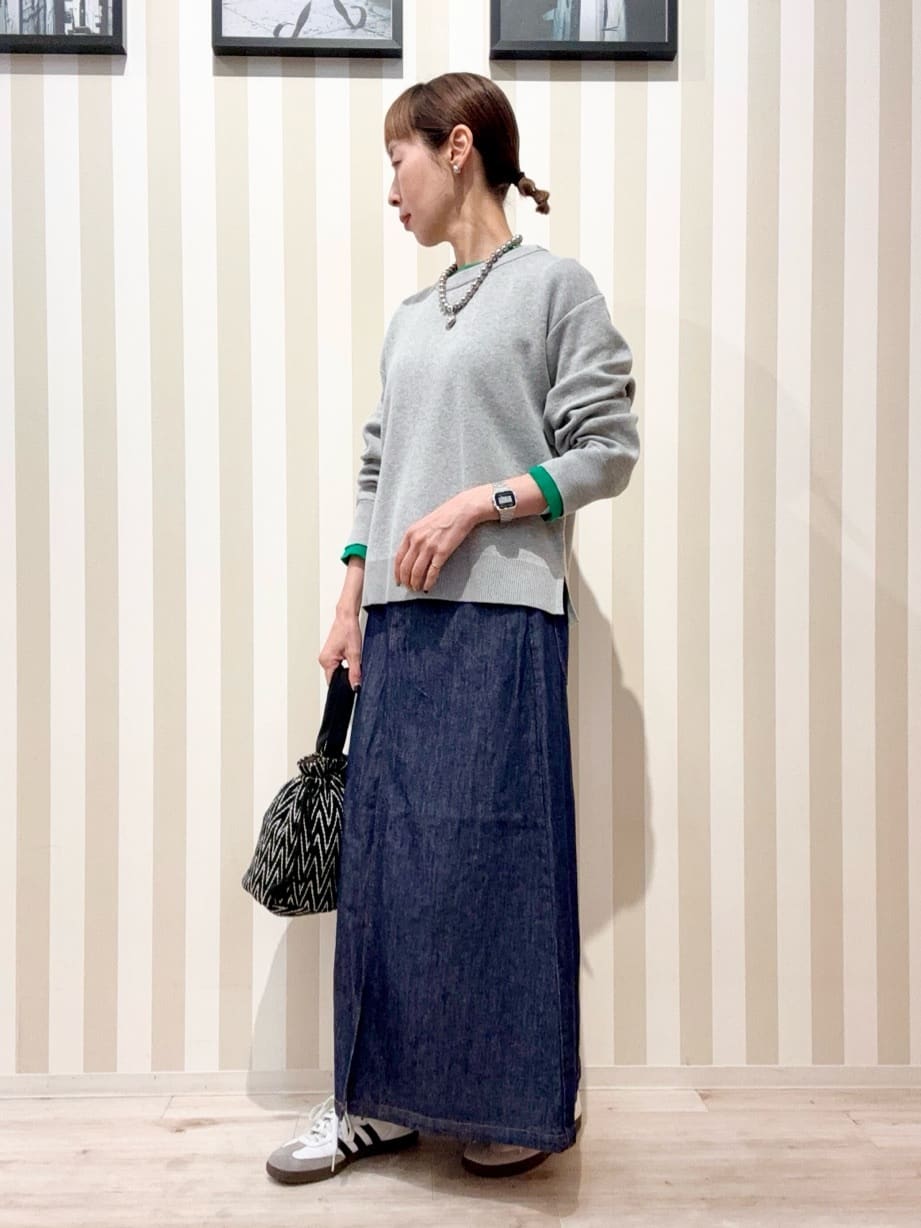 まつこさんの「SHOO･LA･RUE｜【SHOO・LA・RUE DENIM】シンプルだから使いやすい Aラインスカート」を使ったコーディネート