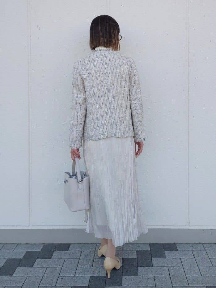 MUTSUKOさんの「UNTITLED｜【仕事着/スーツ】ファンシーツイード ジャケット」を使ったコーディネート