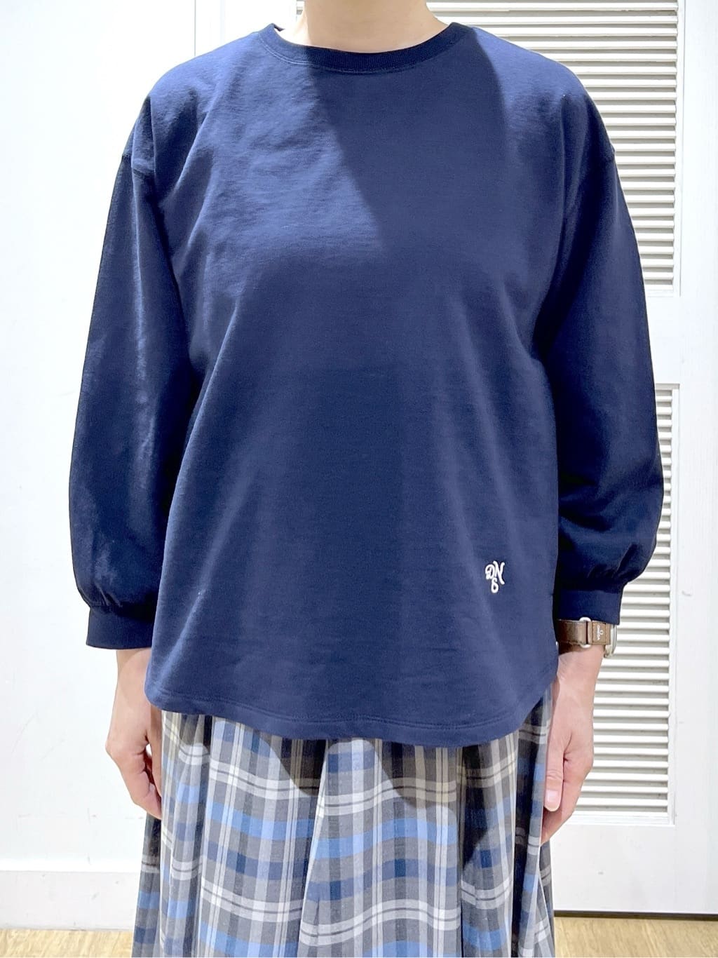 Miyazakiさんの「Dessin｜【360度可愛い・洗える】バックヘンリーカットソー」を使ったコーディネート