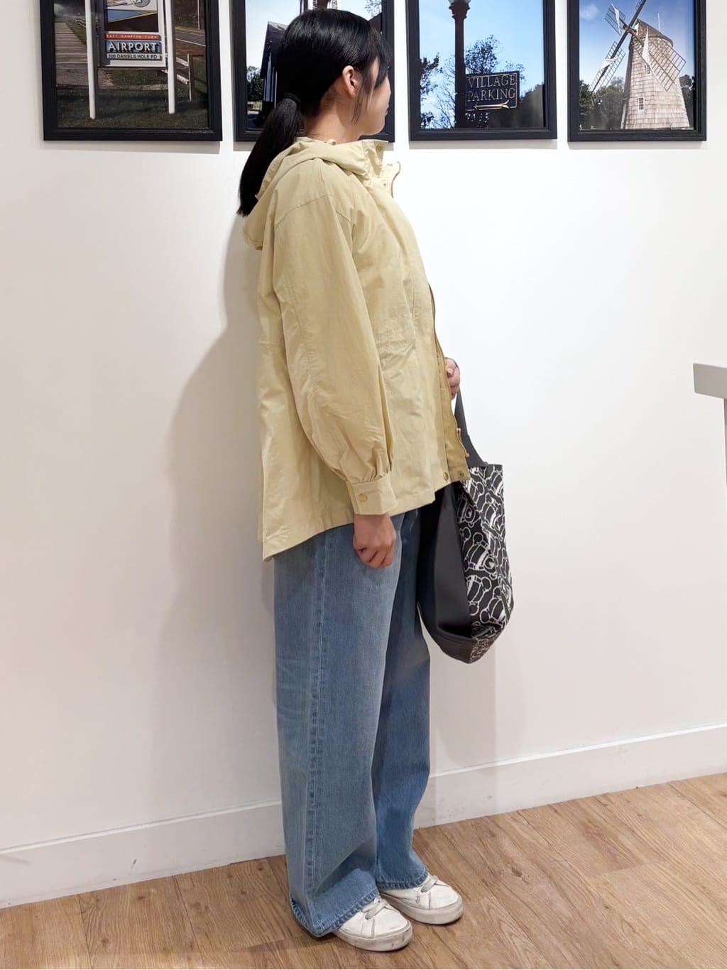 Ririkaさんの「Dessin｜【撥水・洗える】フーデッドライトブルゾン」を使ったコーディネート