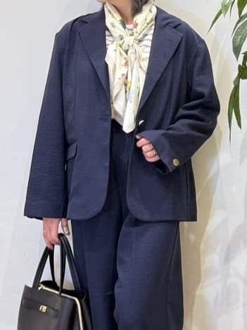 misakiさんの「SHOO･LA･RUE｜【洗濯機可/セットアップ可/UV/SS-LL】楽してきちんと きれい見えゆったりワイドパンツ」を使ったコーディネート