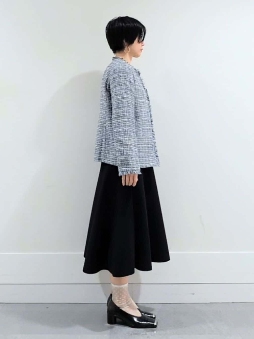 ミズタさんの「UNTITLED｜【仕事着/スーツ】ファンシーツイード ジャケット」を使ったコーディネート