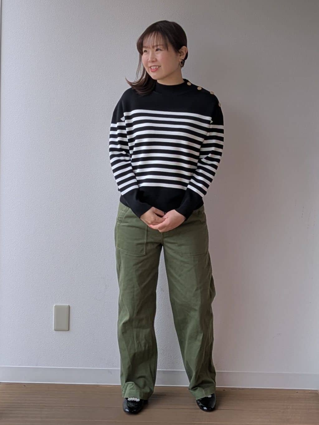 なみきさんの「UNTITLED｜【洗える】ミラノリブニット」を使ったコーディネート