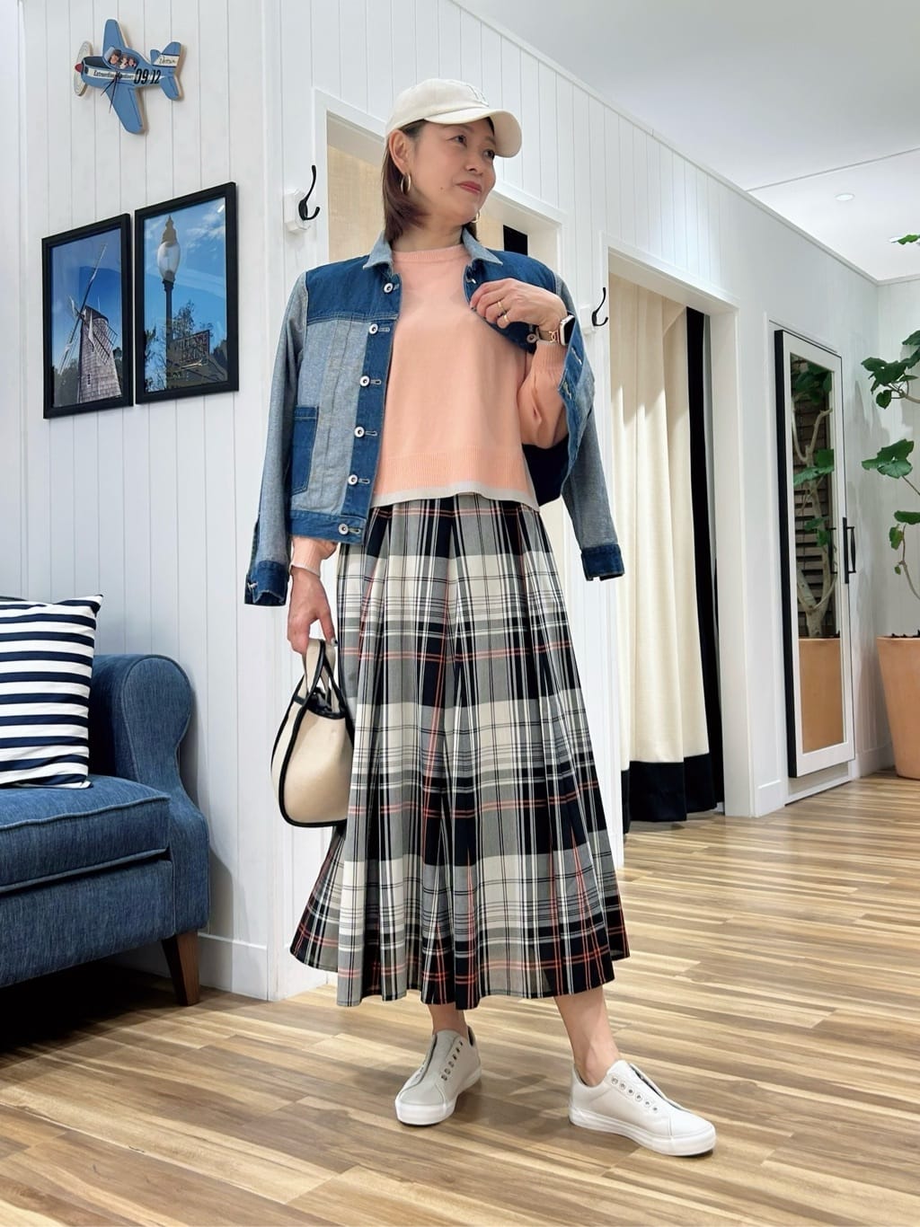 ☆SATO☆さんの「Dessin｜【ユニセックス/2WAY】リバーシブルデニムジャケット」を使ったコーディネート