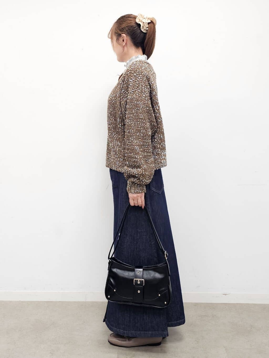 ゆゆさんの「SHOO･LA･RUE｜【洗濯機可/前後2WAY】ぽこぽこニットカーディガン」を使ったコーディネート