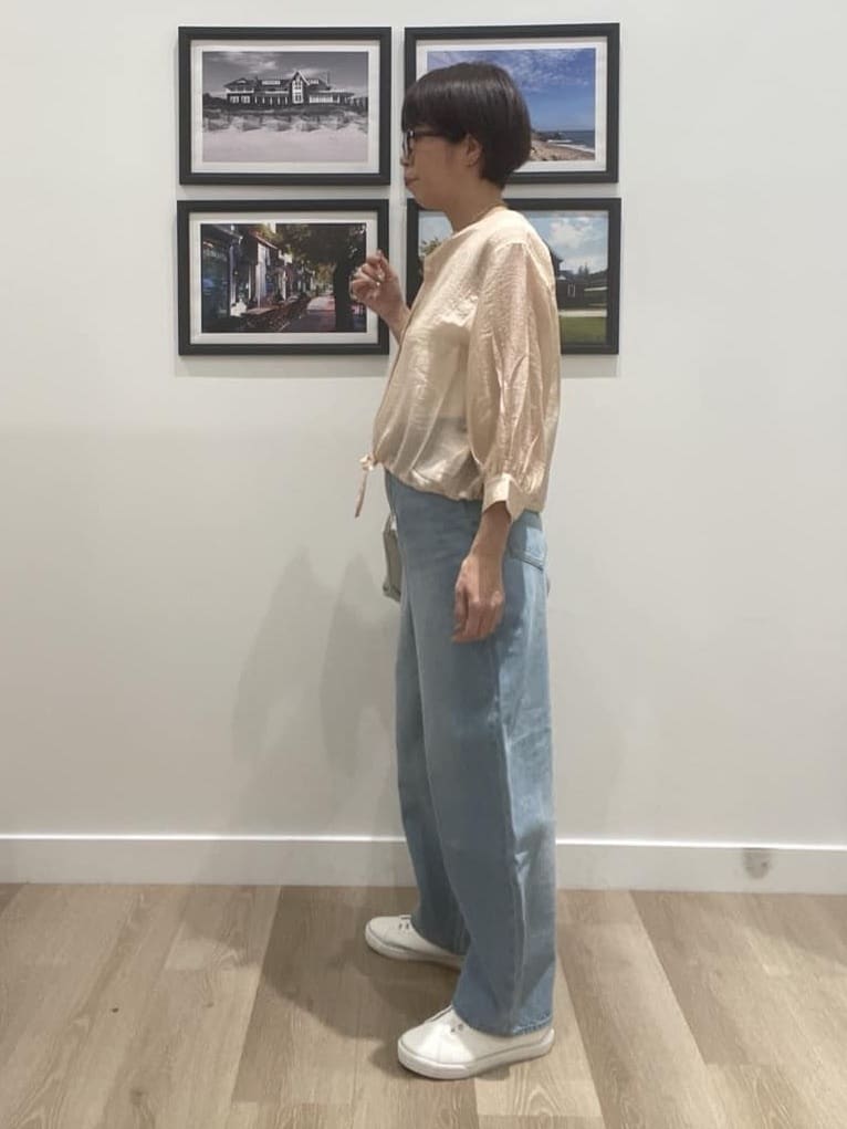 Naoさんの「Dessin｜【洗える】シアードロストブラウス」を使ったコーディネート