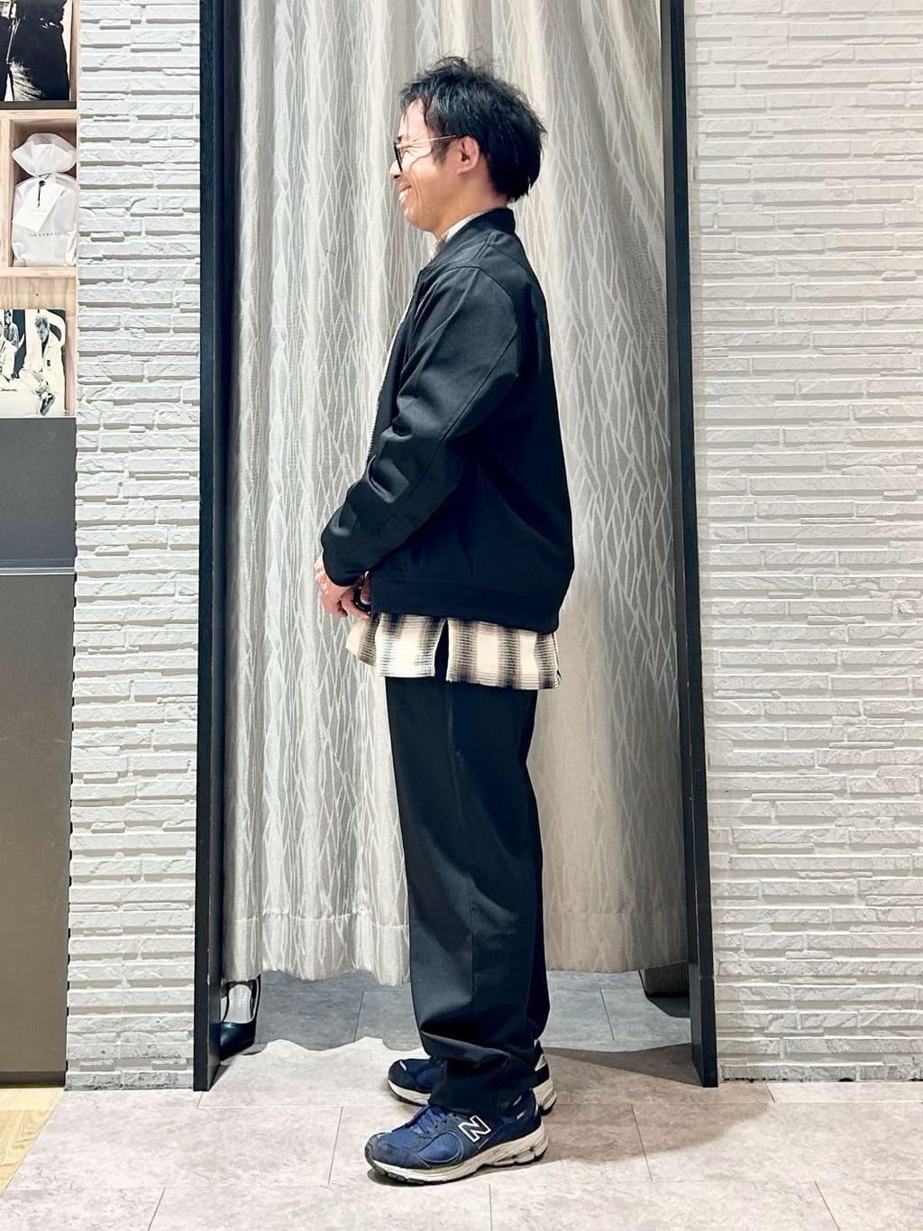 KENJI Iさんの「THE SHOP TK｜FLEX LINE ストレッチリブブルゾン　ストレッチ/防シワ/マシンウォッシャブル/セットアップ可」を使ったコーディネート