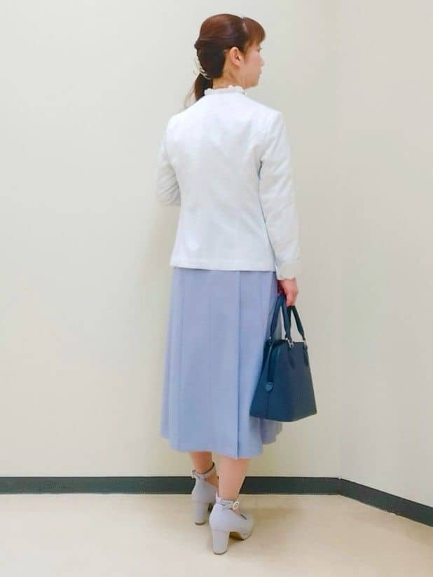 花さんの「Reflect｜【SS-4Lサイズ／UVカット／接触冷感】匠ジャケット／ノーカラー」を使ったコーディネート