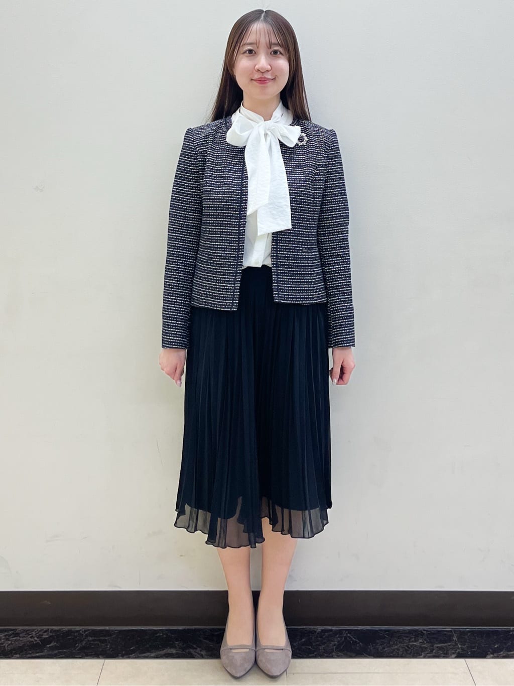 mikikoさんの「Reflect｜【SS-4Lサイズ／フォーマル／セットアップ可】ツイードジャケット」を使ったコーディネート