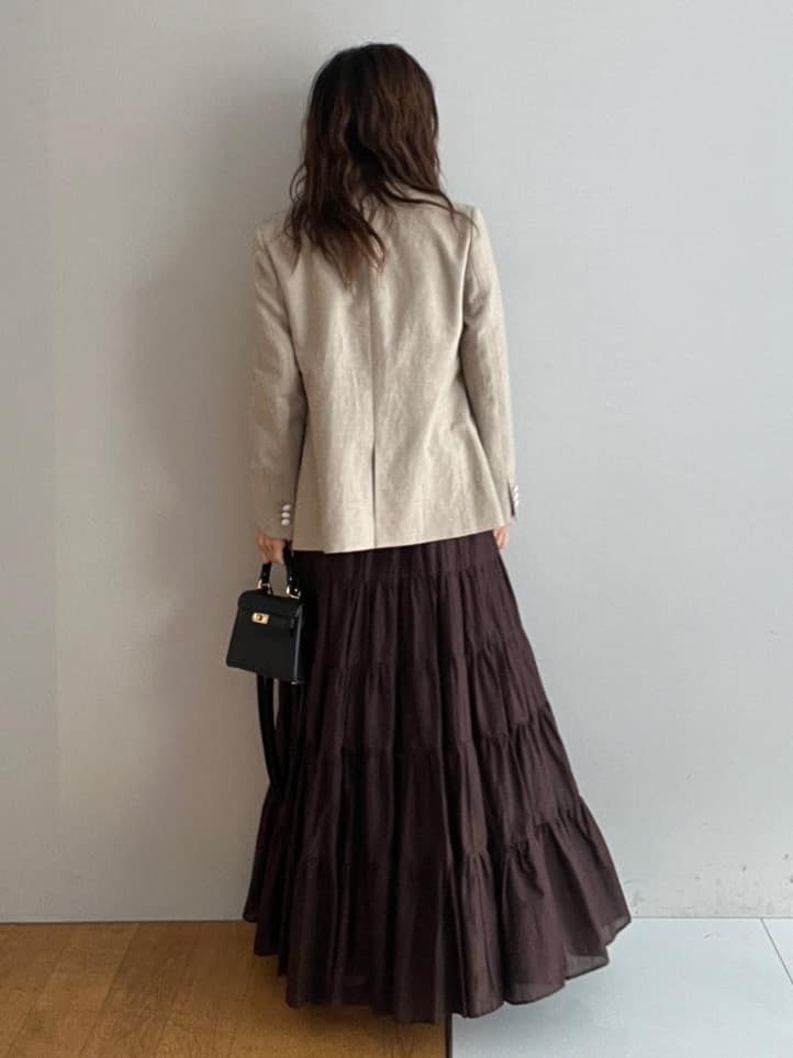 misaさんの「DRESSTERIOR｜◆ウォッシャブルコットンカシミヤプルオーバーニット」を使ったコーディネート