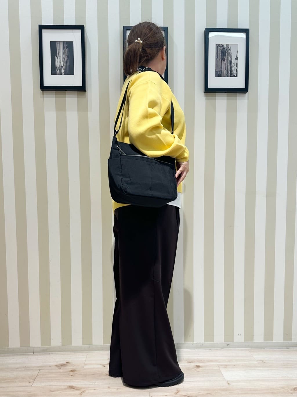 みさぼうさんの「SHOO･LA･RUE｜【高レビュー/洗濯機可/S-LL】さらに軽くなった スポンディッシュ裾フェイクトップス」を使ったコーディネート