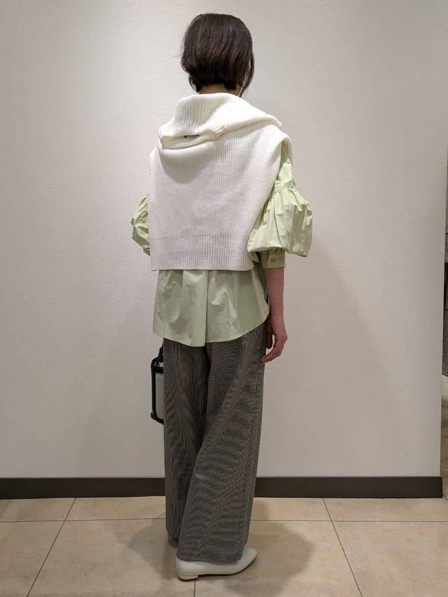 Rumiさんの「Reflect｜【腰周りカバー／長め丈】モックネックニットプルオーバー」を使ったコーディネート
