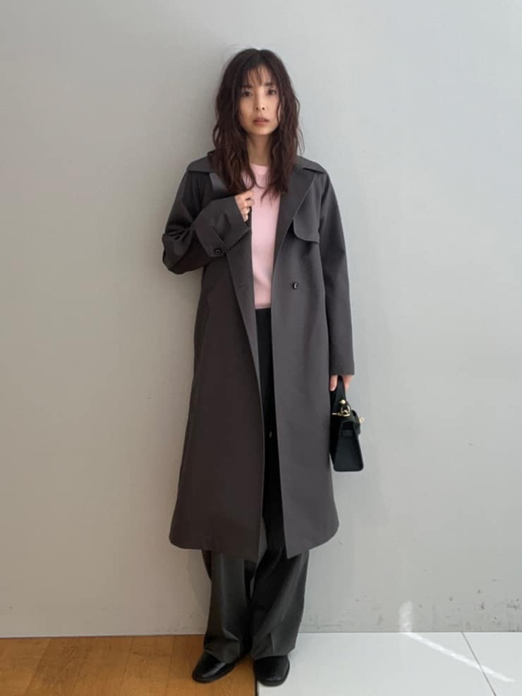misaさんの「DRESSTERIOR｜【ウォッシャブル/美シルエット】ライト トレンチコート」を使ったコーディネート