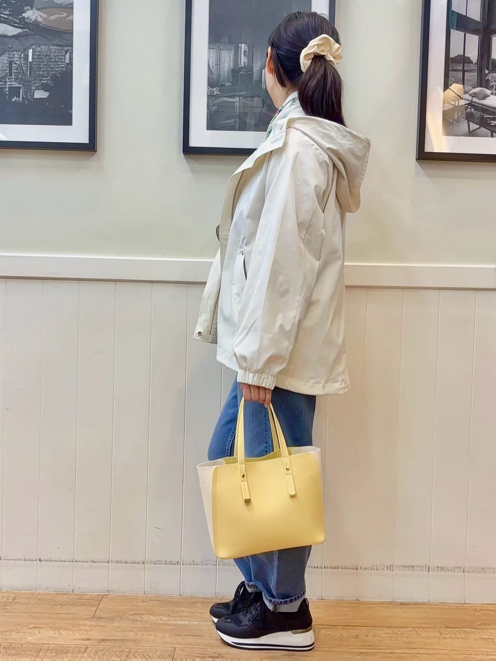 ゆうさんの「SHOO･LA･RUE｜【洗濯機可/S-LL】軽やかなパイピングがポイント スウェットライクニット」を使ったコーディネート