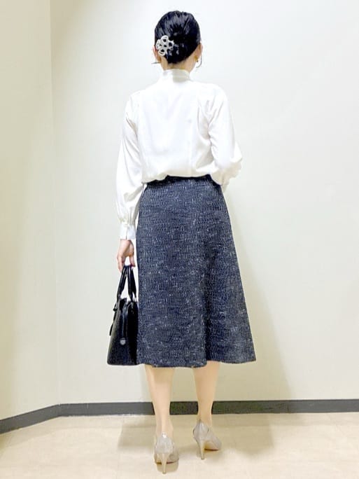  beni_gingerさんの「Reflect｜【レイヤードに◎】ボウタイブラウス」を使ったコーディネート
