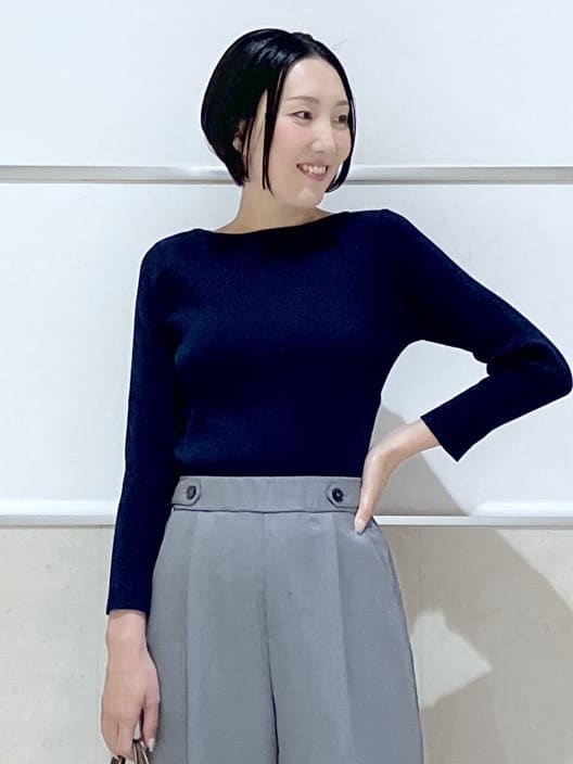 eriko さんの「Dessin｜【花粉ガード/撥水加工/洗える】クルーネックスプリングコート」を使ったコーディネート