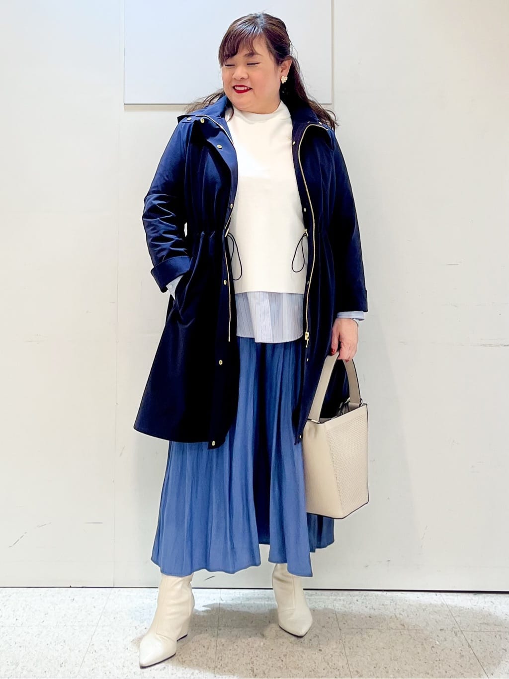 kimmyさんの「Reflect｜【中綿ライナー付き】ライナー付きフーデッドロングコート」を使ったコーディネート