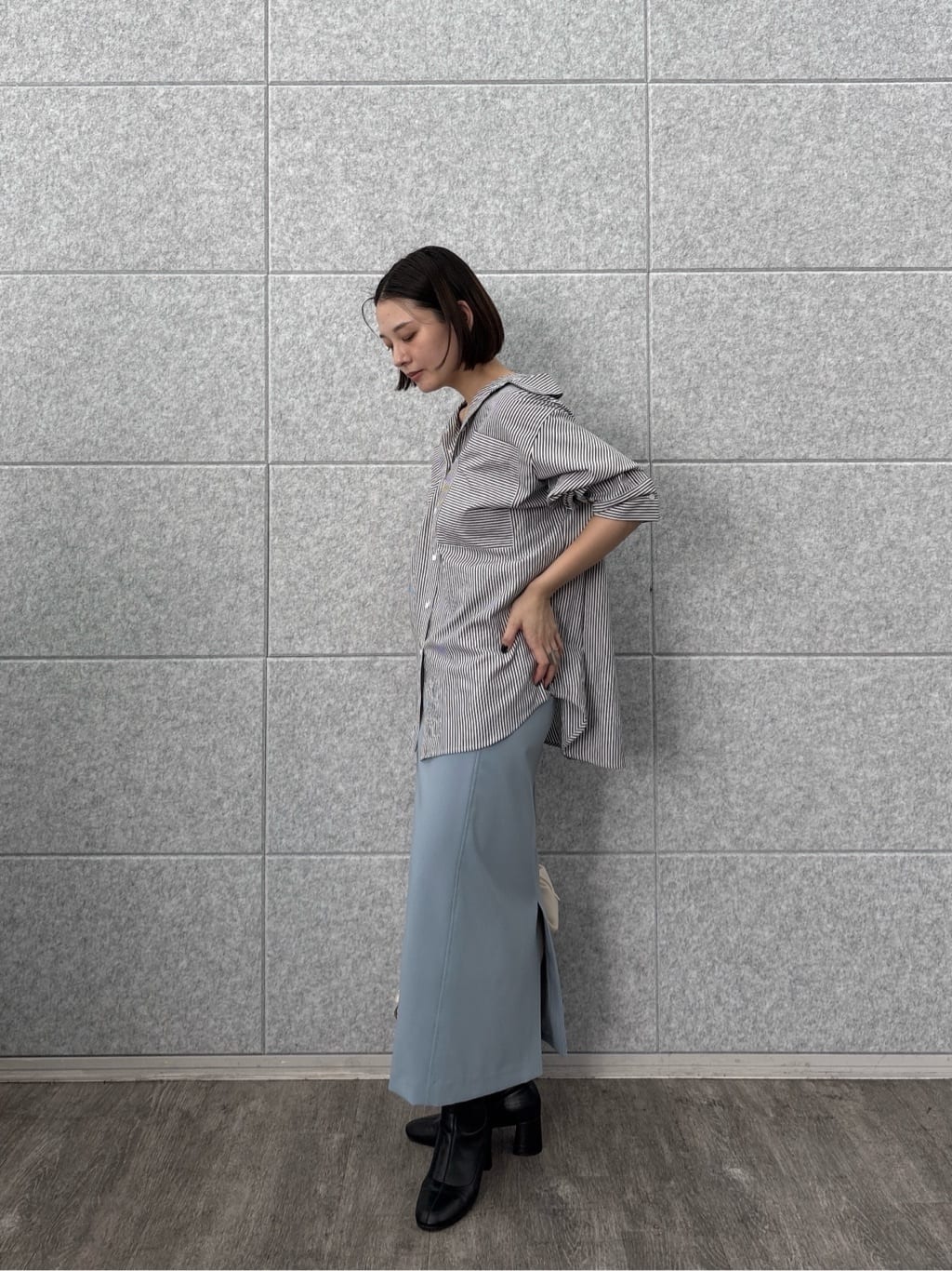 ayanoさんの「INDIVI｜Timeless｜ビッグポケットフォルムシャツ【接触冷感】」を使ったコーディネート