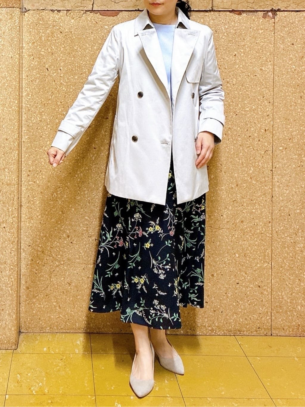 hattoriさんの「INDIVI｜【洗える／華やか】袖プリーツニット」を使ったコーディネート