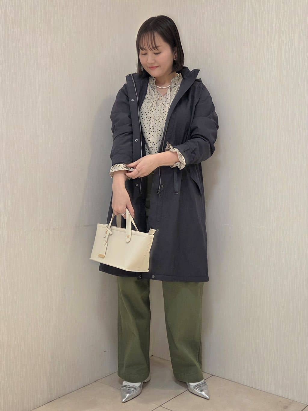 naokoさんの「UNTITLED｜◆【2WAY/洗える/はっ水】グログランモッズコート」を使ったコーディネート