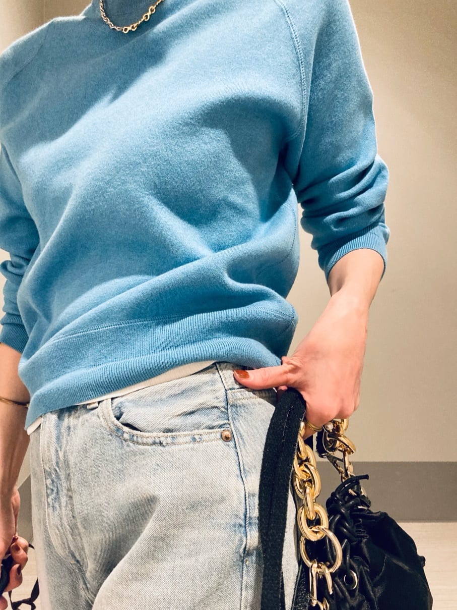 Furuさんの「DRESSTERIOR｜RED CARD TOKYO（レッドカードトーキョー）JAZZルーズテーパードデニムパンツ」を使ったコーディネート