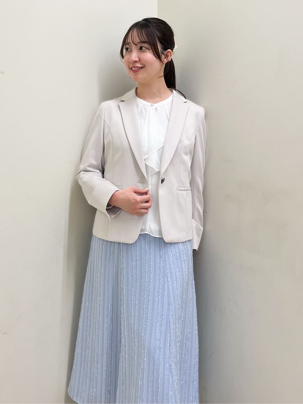 mikikoさんの「Reflect｜【SS-4Lサイズ／UVカット／接触冷感】匠ジャケット／ベーシックテーラード」を使ったコーディネート