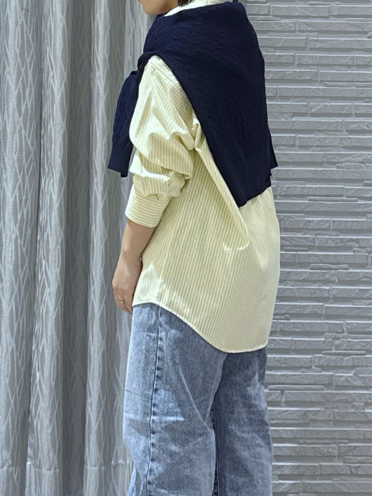 chさんの「THE SHOP TK｜【POLO BCS 別注】ストライプOXシャツ」を使ったコーディネート