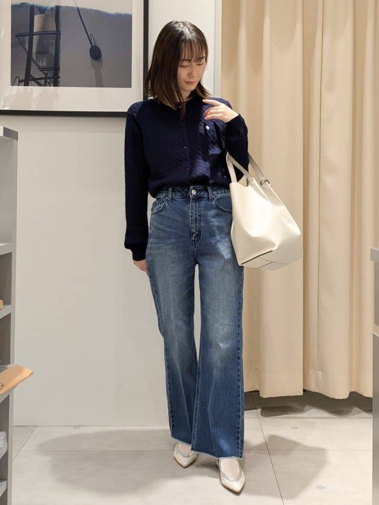 なめさんの「THE SHOP TK｜【POLO BCS 別注】ケーブルカーディガン」を使ったコーディネート