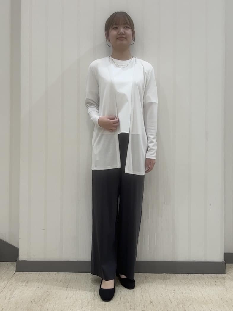 ちひさんの「INDIVI｜【抗菌防臭／消臭】上品光沢コットンTシャツ」を使ったコーディネート