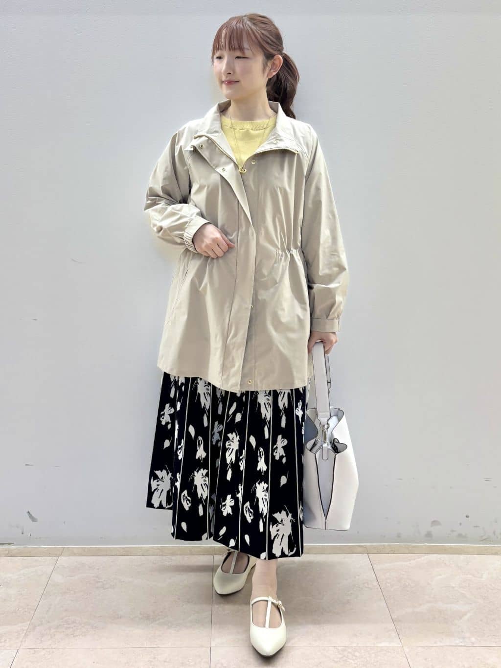 Satoさんの「Reflect｜【撥水】ストレッチタフタミドル丈スタンドカラーコート」を使ったコーディネート