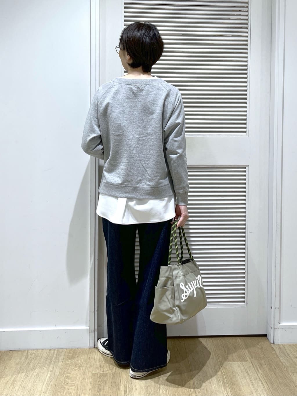 Miyazakiさんの「Dessin｜【体型カバー/レイヤード/洗える】ジョーゼットプルオーバーブラウス」を使ったコーディネート