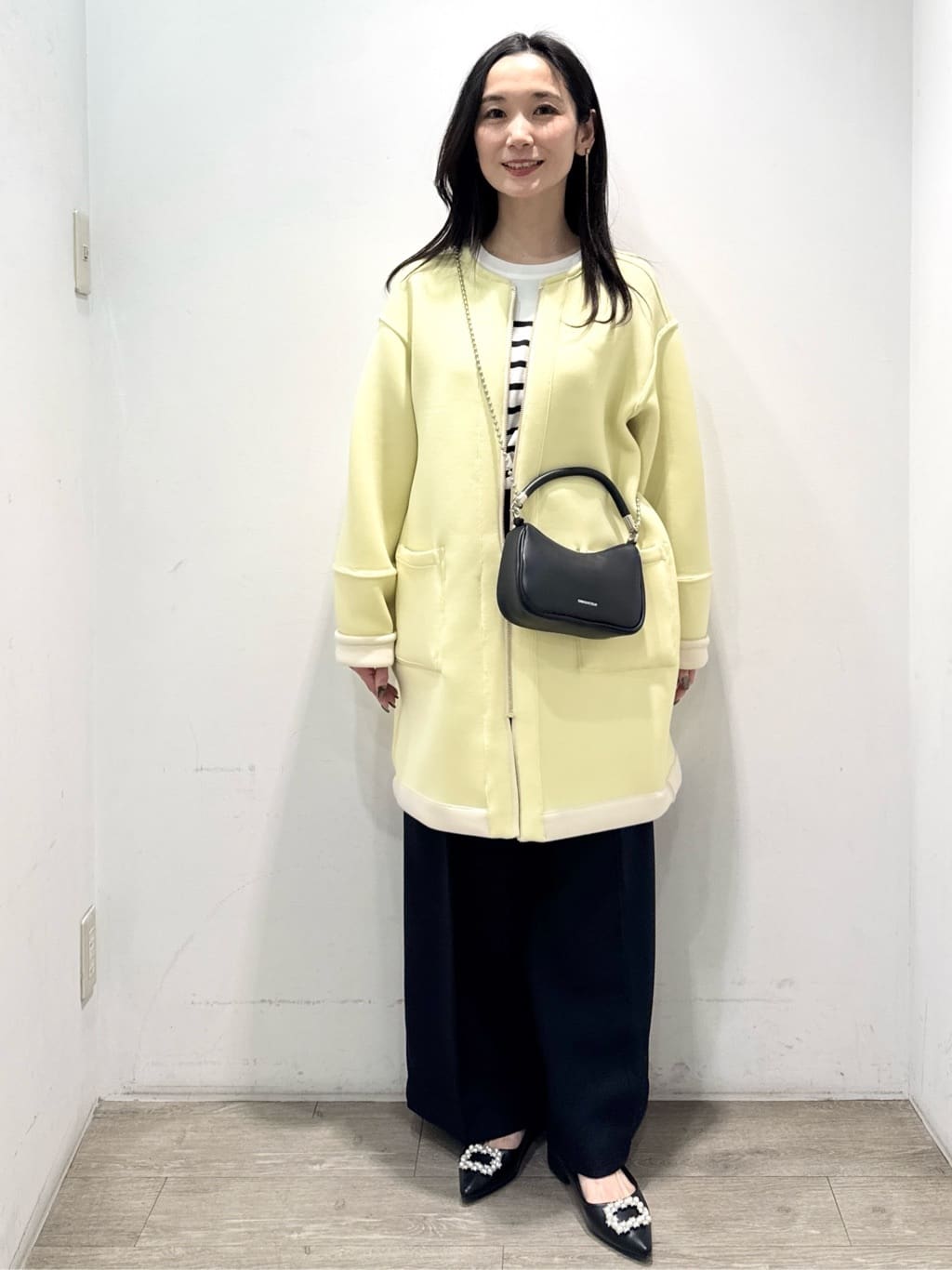 yuicciさんの「OPAQUE.CLIP｜リバーシブル配色ノーカラーコート【洗濯機OK】」を使ったコーディネート