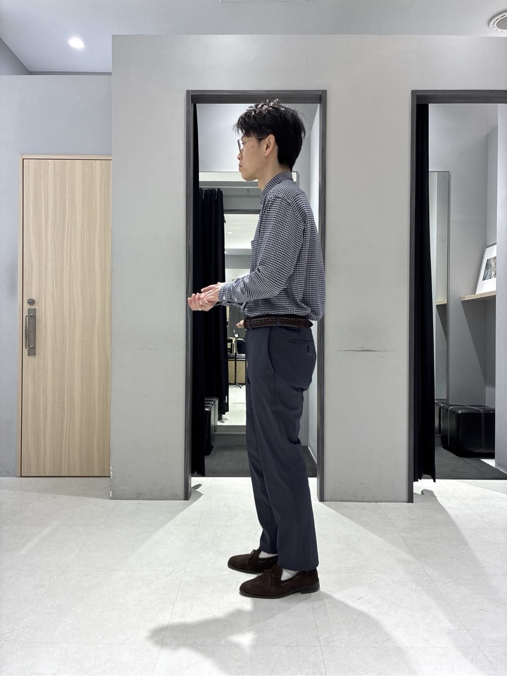 わいずみさんの「TAKEO KIKUCHI｜【ダウンライナー付き】ドビースタンドカラーコート」を使ったコーディネート