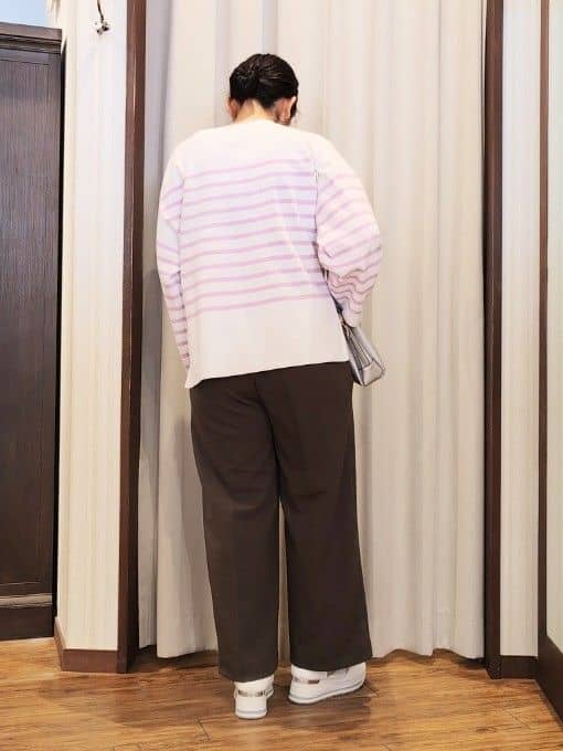 chami さんの「SHOO･LA･RUE｜楽にきちんと見られたい　大人カジュアルボーダーニット」を使ったコーディネート
