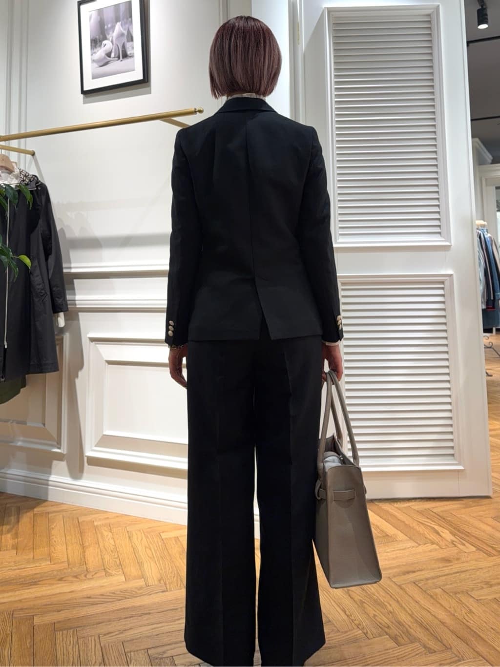 renaさんの「DRESSTERIOR｜【セットアップ可】リネンブレンドダブルブレストジャケット」を使ったコーディネート