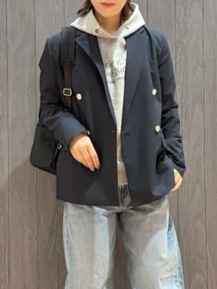 meiさんの「SHOO･LA･RUE｜【セットアップ可/S-LL/なめらかタッチ】選べる3柄 ロゴ入りプルパーカ」を使ったコーディネート