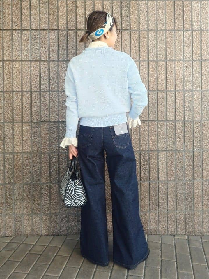 MUTSUKOさんの「UNTITLED｜【LEE】STANDARD WARDROBE ワイドパンツ」を使ったコーディネート
