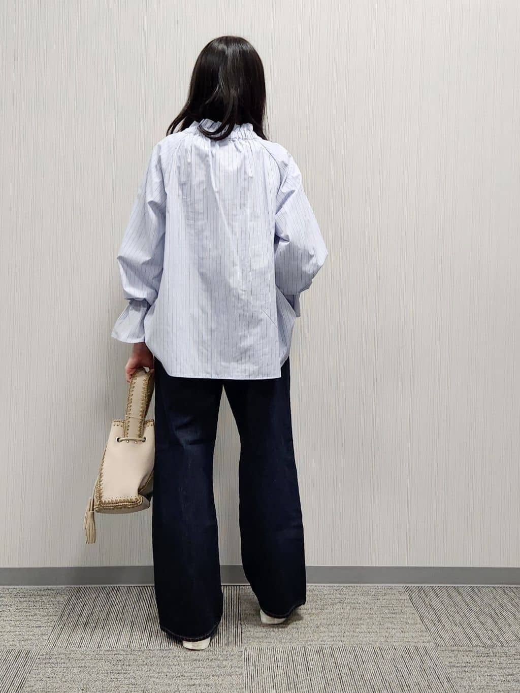 naraさんの「Dessin｜【洗える】リラックスフレアシルエット12OZデニム」を使ったコーディネート