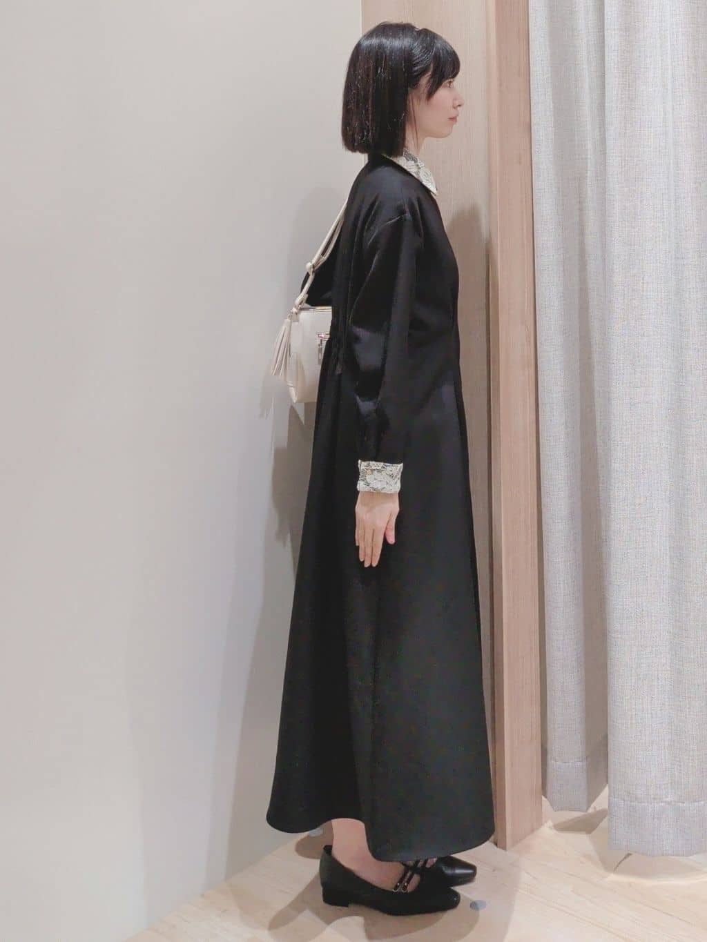 Yuiさんの「grove｜晴れの日にも映える、品よく華やかなシャツワンピース」を使ったコーディネート