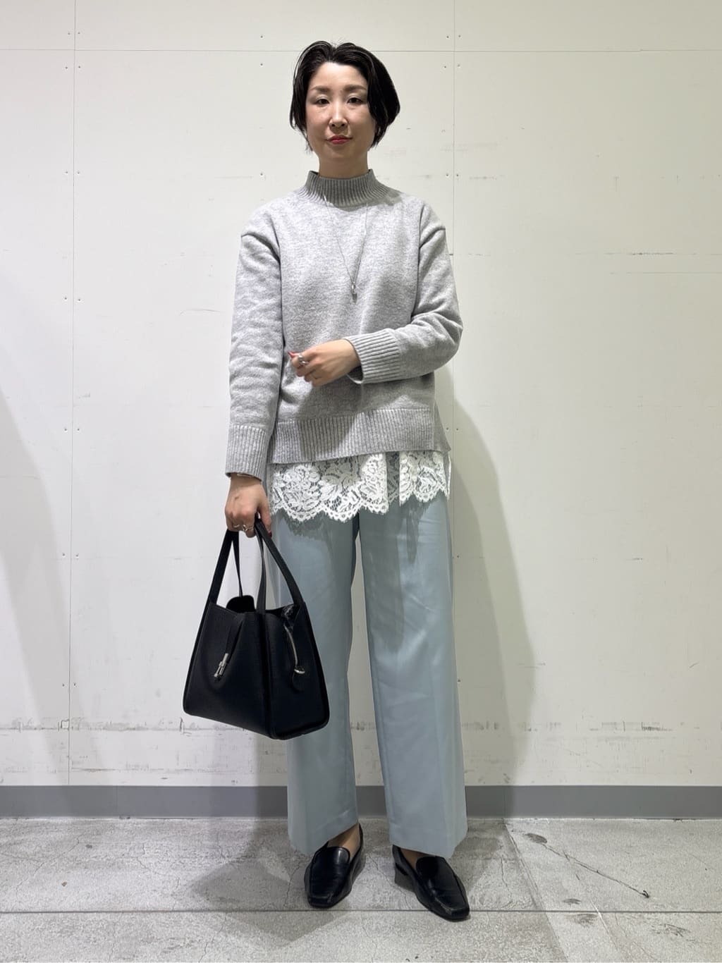 yuriさんの「INDIVI｜【新作褒められパンツ】快温ワイドパンツ」を使ったコーディネート