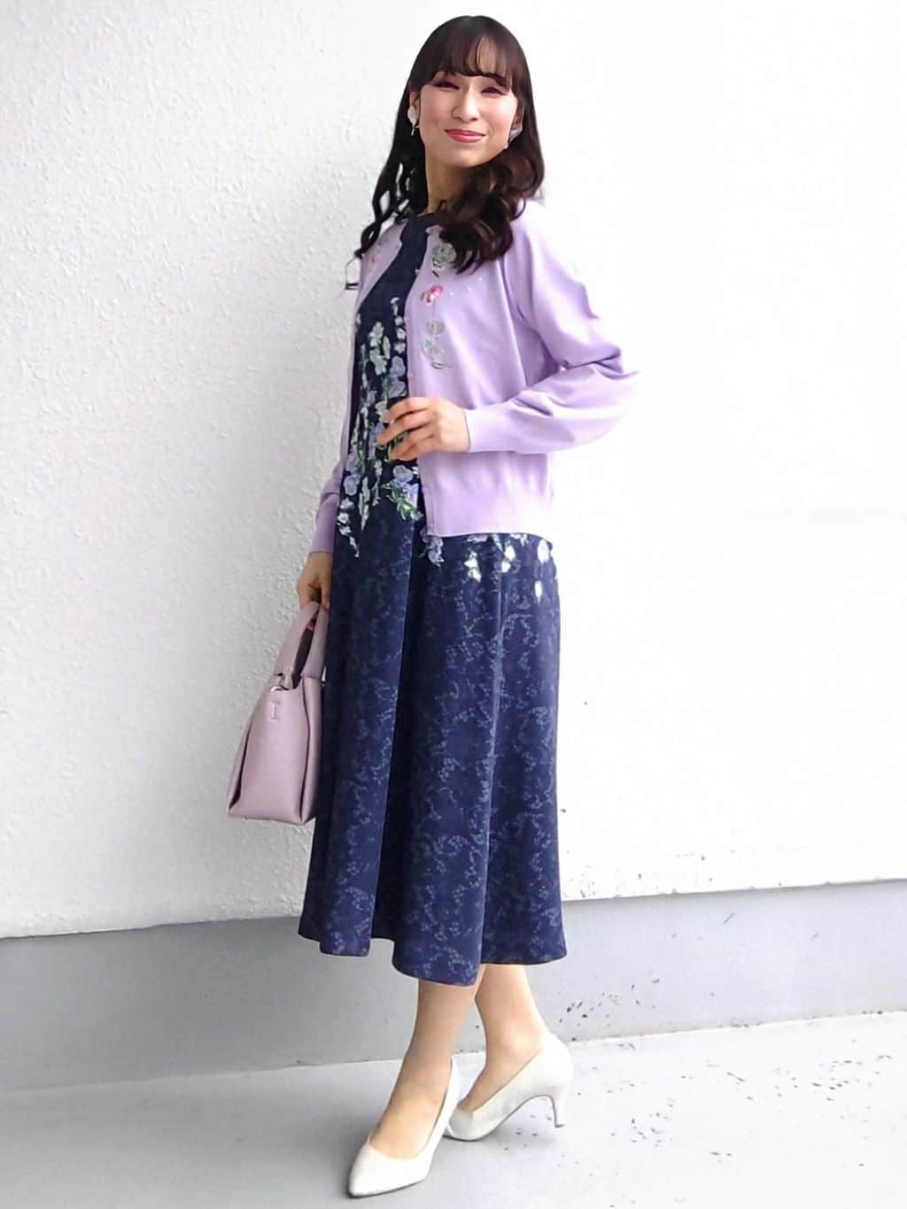 keinaさんの「SunaUna｜【SS～Lサイズ展開／フラワー刺繍】クラフトカーディガン」を使ったコーディネート